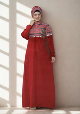 عبايه سدره قطيفه فيل مقلم 2608