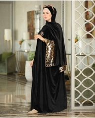 إسدال آصال قطيفة مطعّم بتايجر – 2017