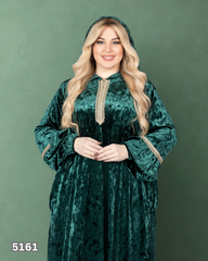 عبايه اسيا قطيفه زيتى 5161