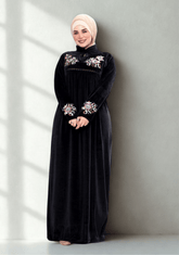 عبايه سدره قطيفة كم ورد 448 - Huduum