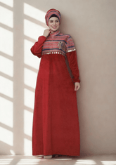 عبايه سدره قطيفه فيل مقلم 2608 - Huduum