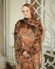 إسدال قطيفة مستوردة بطرحة متصلة – 2001