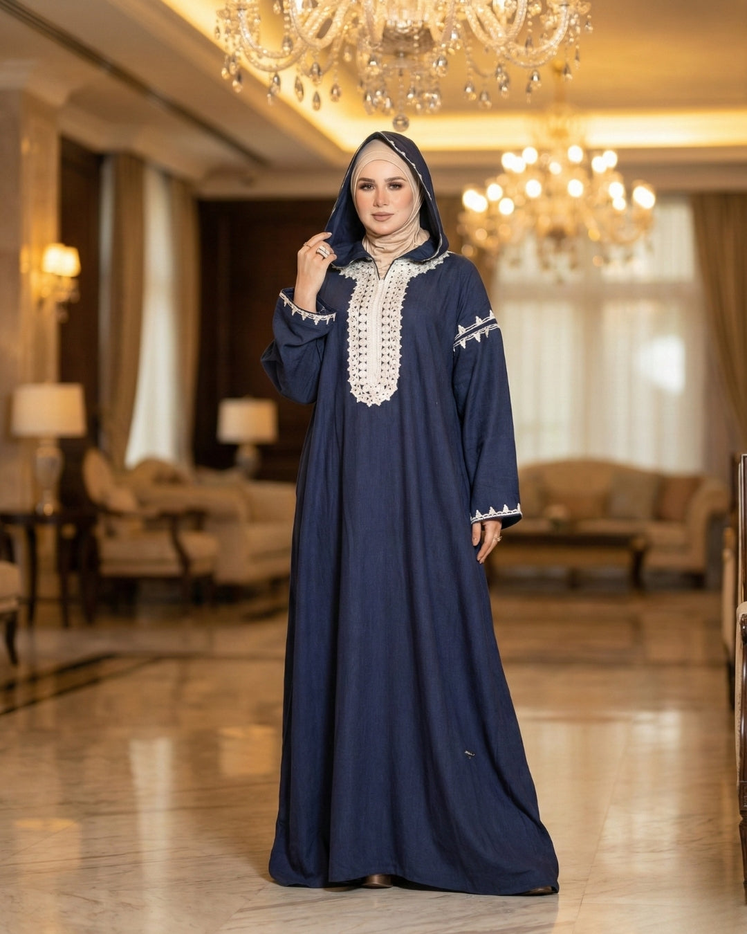 عبايه سدره كتان 3003