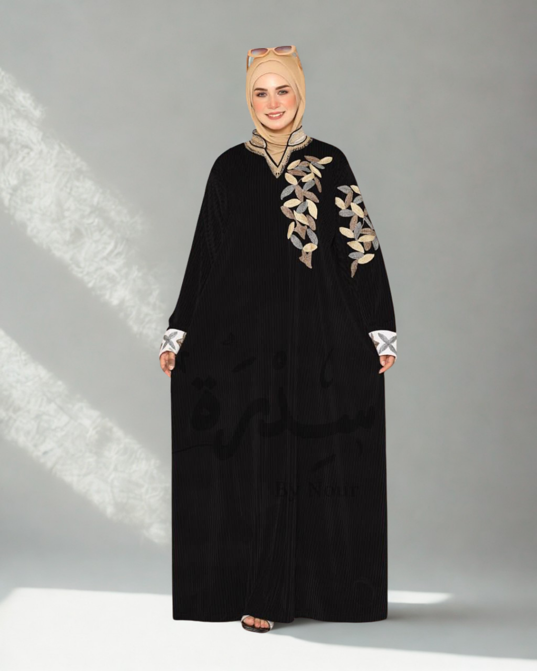 عبايه سدره قطيفة مقلم 1471