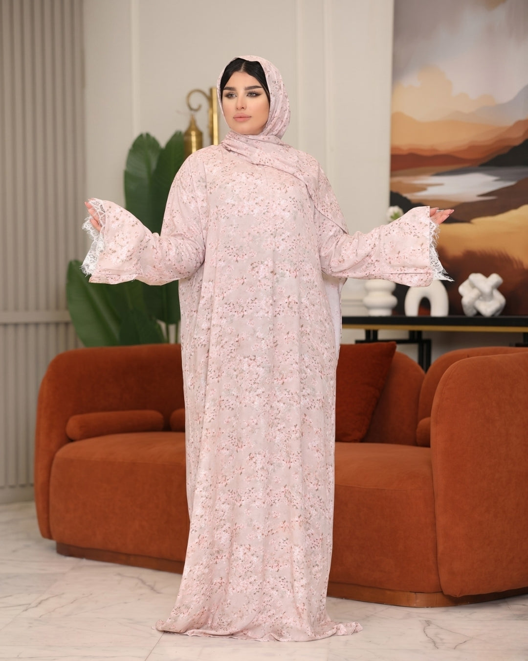 إسدال فسكوز قطن بجوبير عريض – 3043