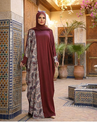 عباية آسيا ستان أرماني بنقشة جانبية نبيتى – 302