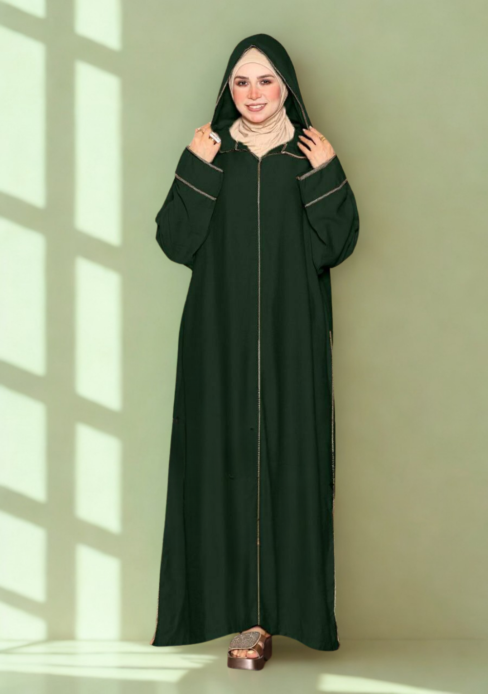 عبايه سدره كتان 3004
