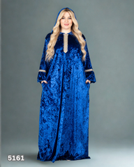 عبايه اسيا قطيفه ازرق 5161