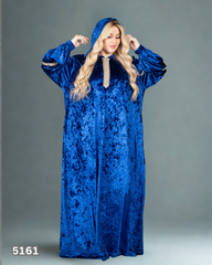 عبايه اسيا قطيفه ازرق 5161