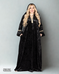 عبايه اسيا قطيفه فرنساوى اسود 5161