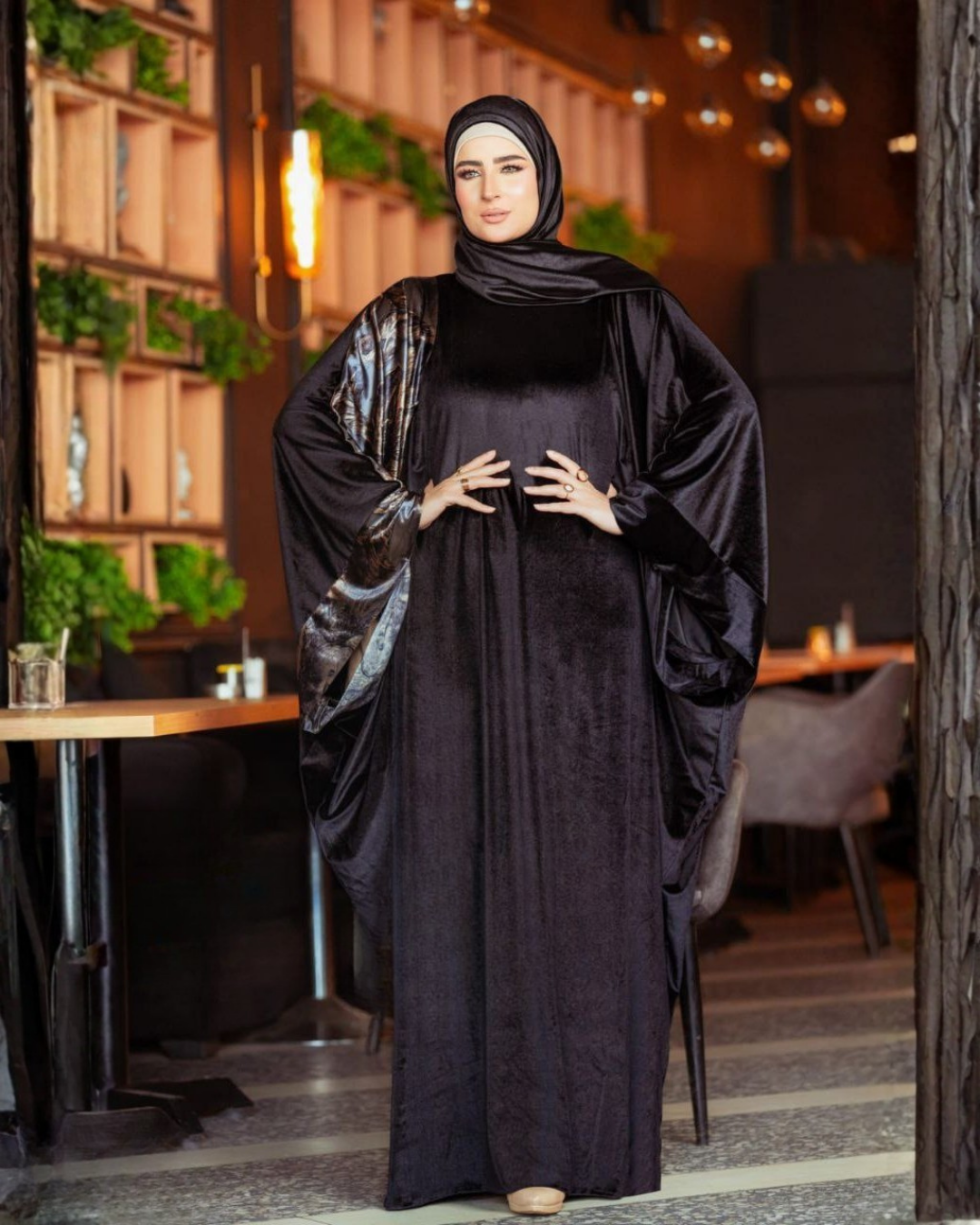 إسدال اصال قطيفه اسود 2071