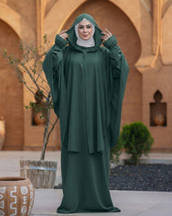 عبايه كريب رويال قطعتين A016