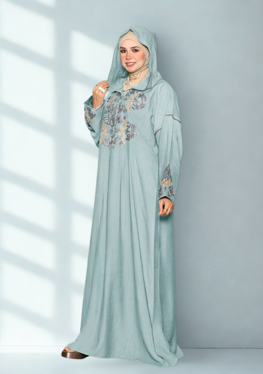 عبايه سدره كتان 3001