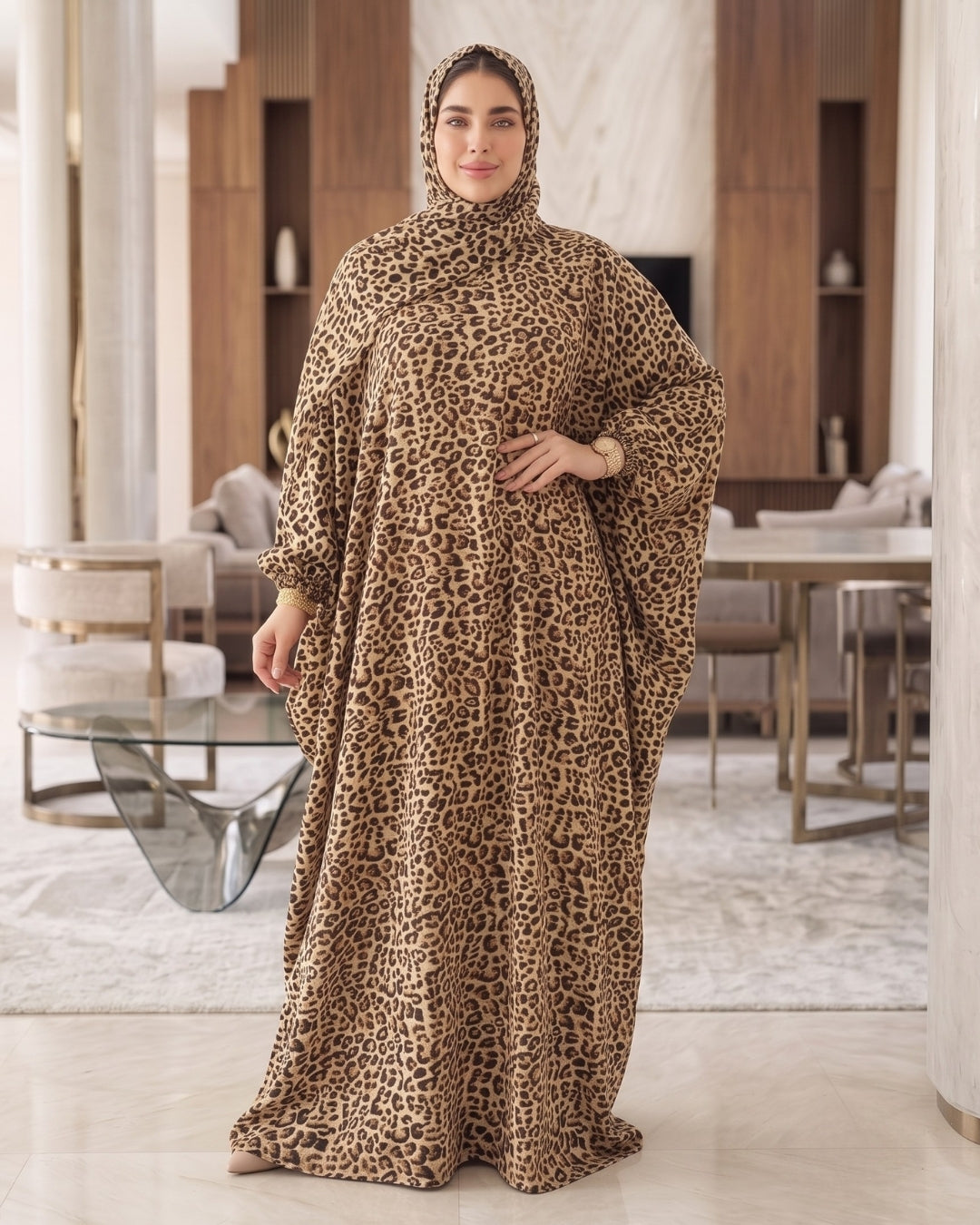 ملحفة فسكوز بحزام داخلي – 3072