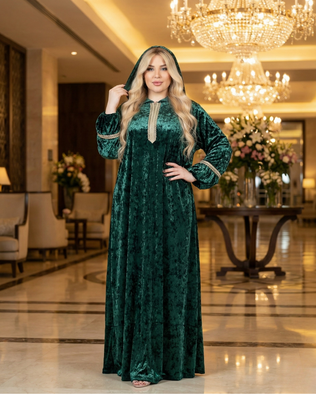 عبايه قطيفة فرنساوى فاخر 5161