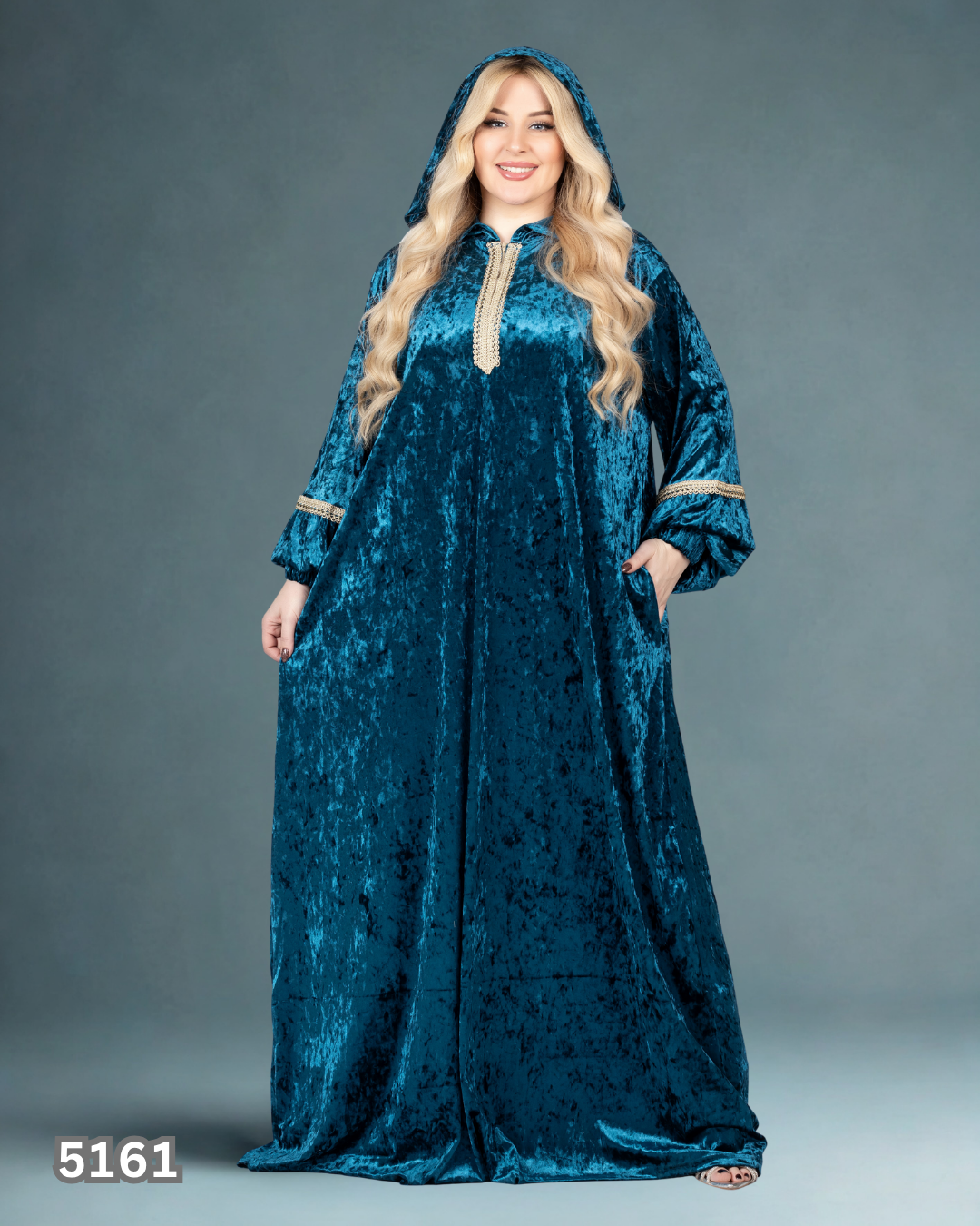 عبايه اسيا قطيفه فرنساوى بيترولى 5161