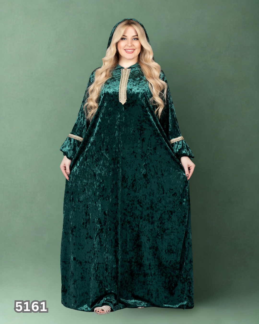 عبايه اسيا قطيفه زيتى 5161