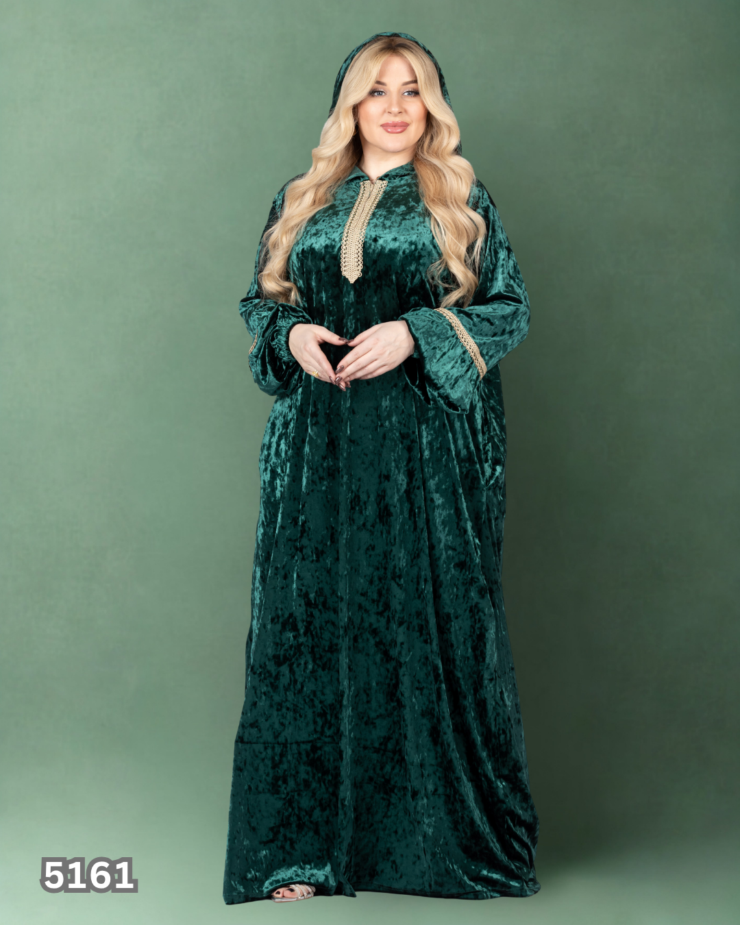 عبايه اسيا قطيفه زيتى 5161