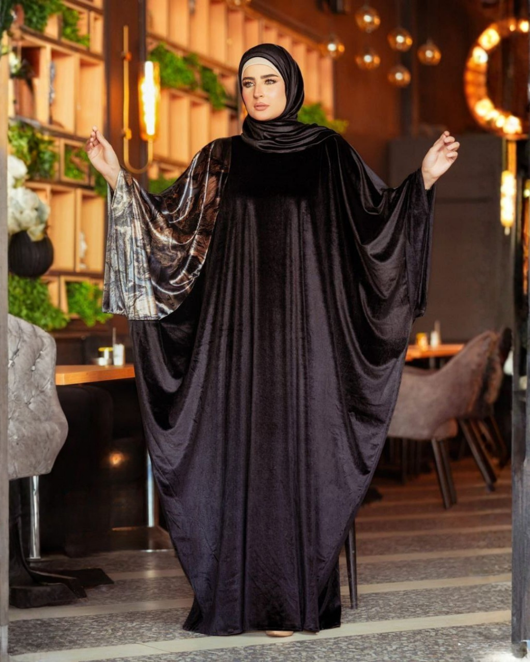 إسدال اصال قطيفه اسود 2071