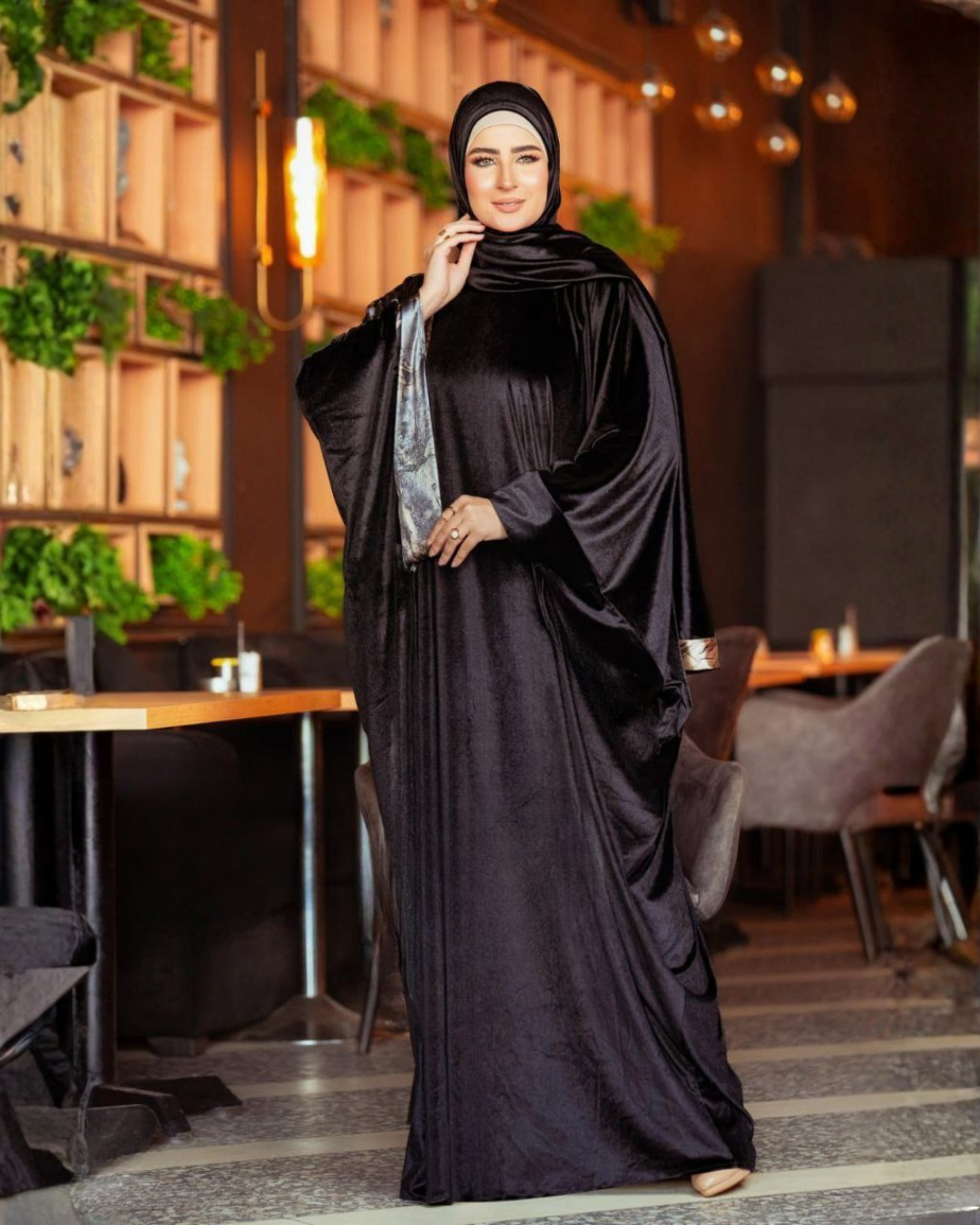 إسدال اصال قطيفه اسود 2071