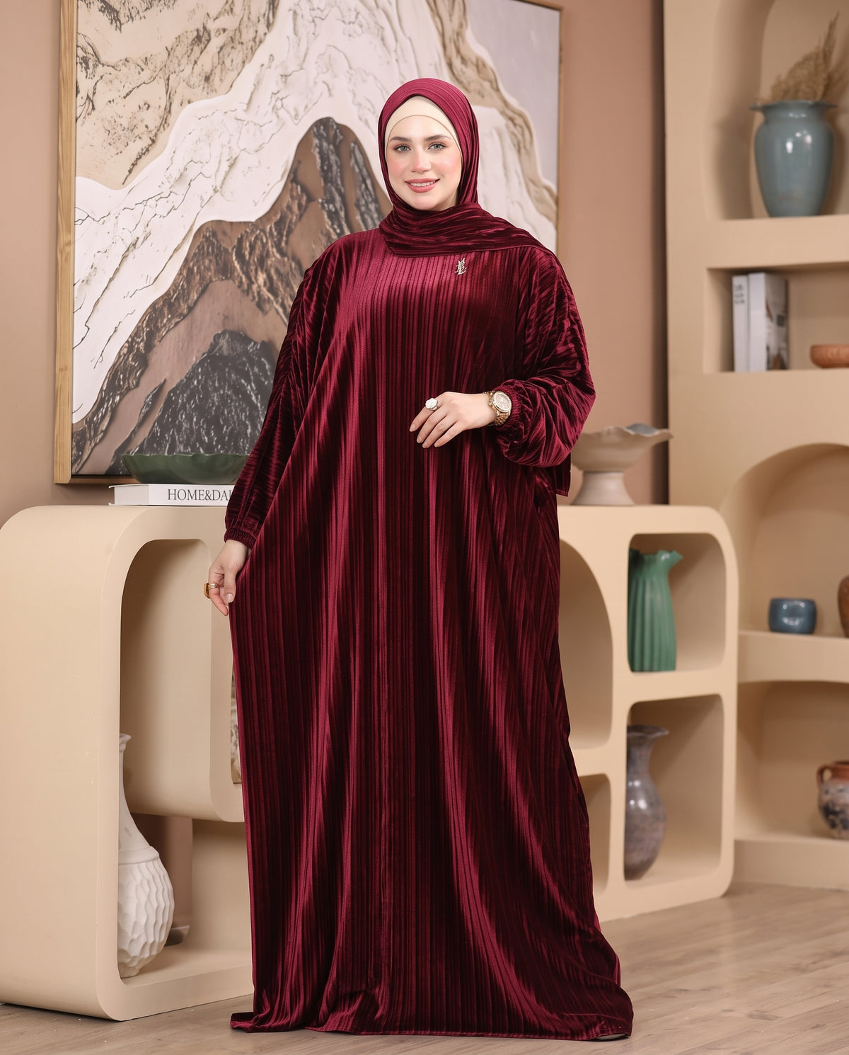 إسدال قطيفة بليسيه شتوي – 4003