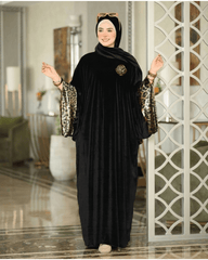 إسدال آصال قطيفة مطعّم بتايجر – 2017 - Huduum