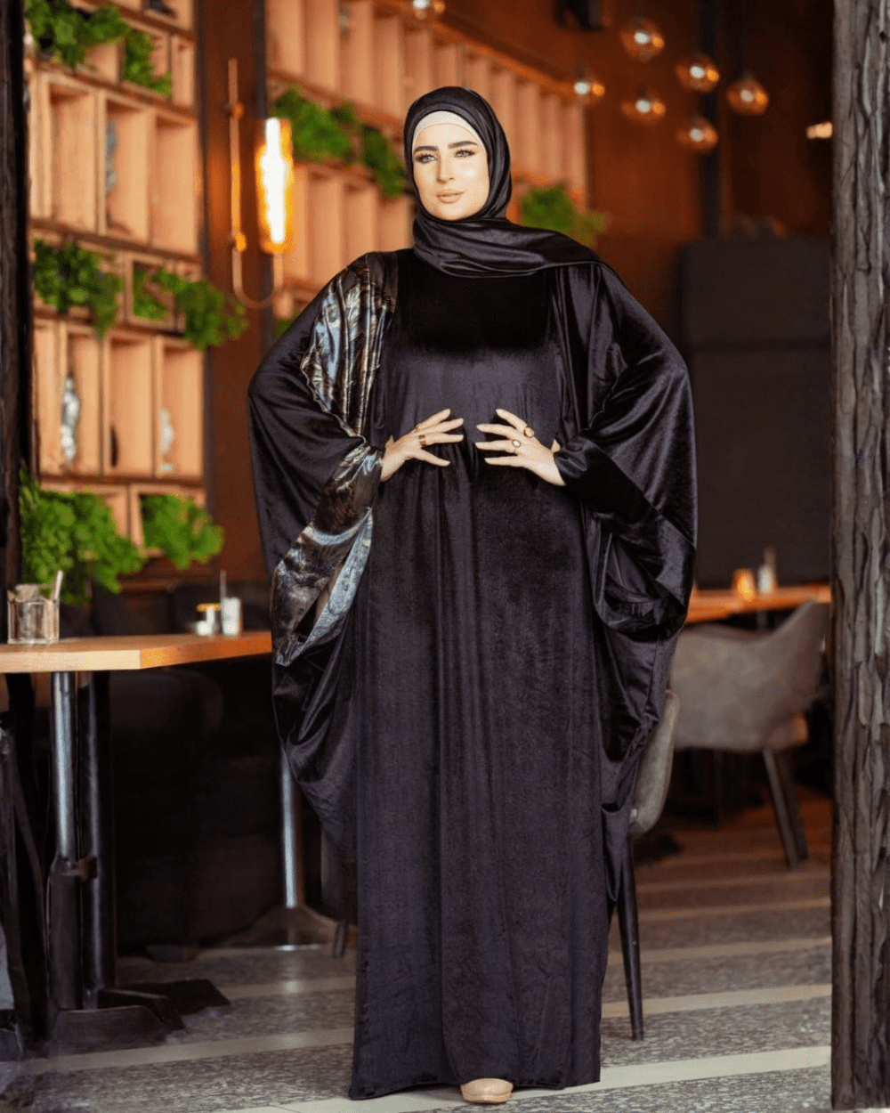 إسدال اصال قطيفه اسود 2071 - Huduum